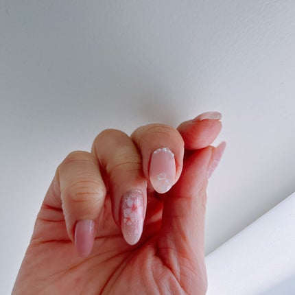 #オフィスネイル,#ピンクネイル,#ジェルネイル,#シェルネイルのネイルデザイン