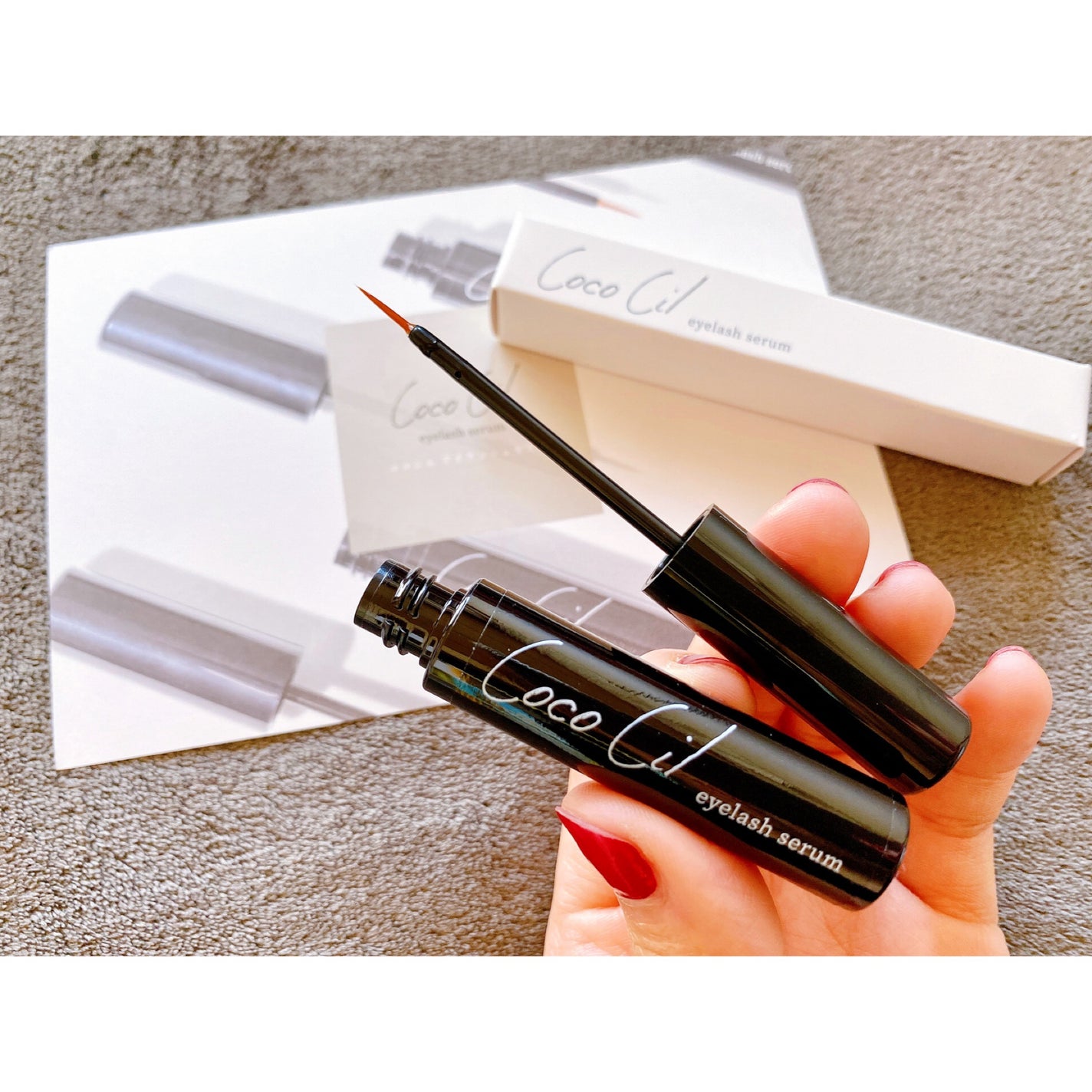 ココシルアイラッシュセラム/JuJu Beauty/まつげ美容液を使ったクチコミ(2枚目)