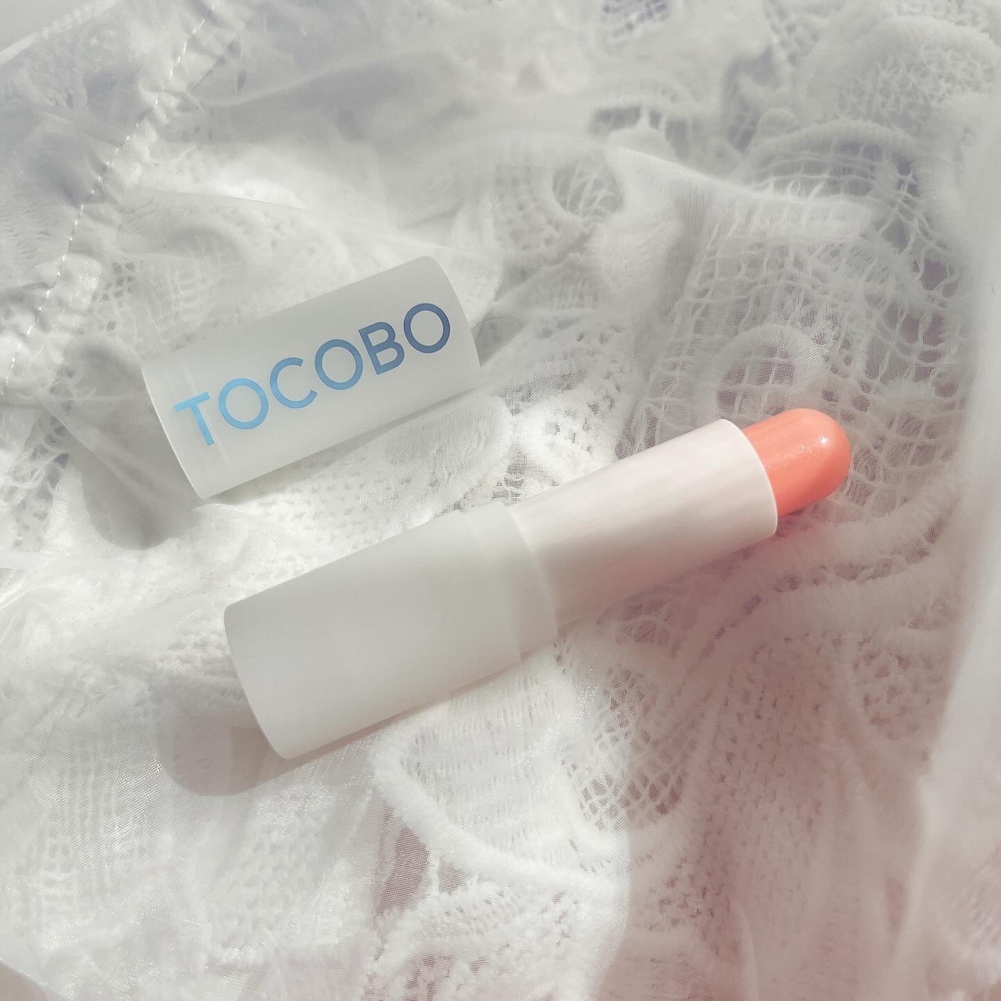 グラスティンティッドリップバーム/TOCOBO/リップバームを使ったクチコミ（1枚目）