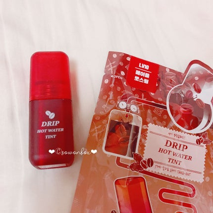 ドリップホットウォーターティント/BLACK ROUGE/リップティントを使ったクチコミ(8枚目)