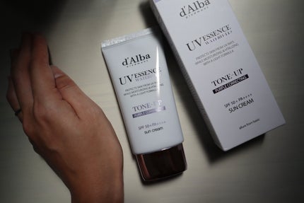 ダルバ ウォータフル トーンアップ サンクリーム(パープル)/ダルバ/日焼け止めクリームを使ったクチコミ(4枚目)