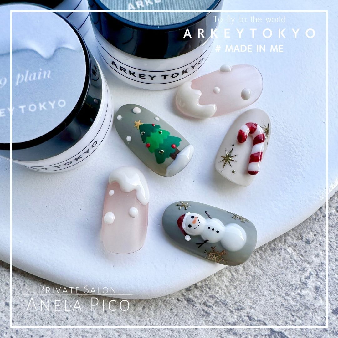 #ネイル,#ジェルネイル,#クリスマスネイルのネイルデザイン