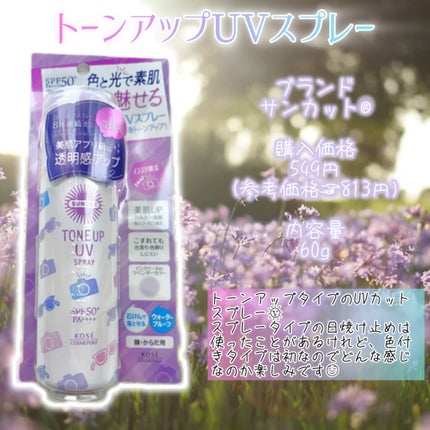 トーンアップUV スプレー/サンカット®/日焼け止め・UVケアを使ったクチコミ(6枚目)