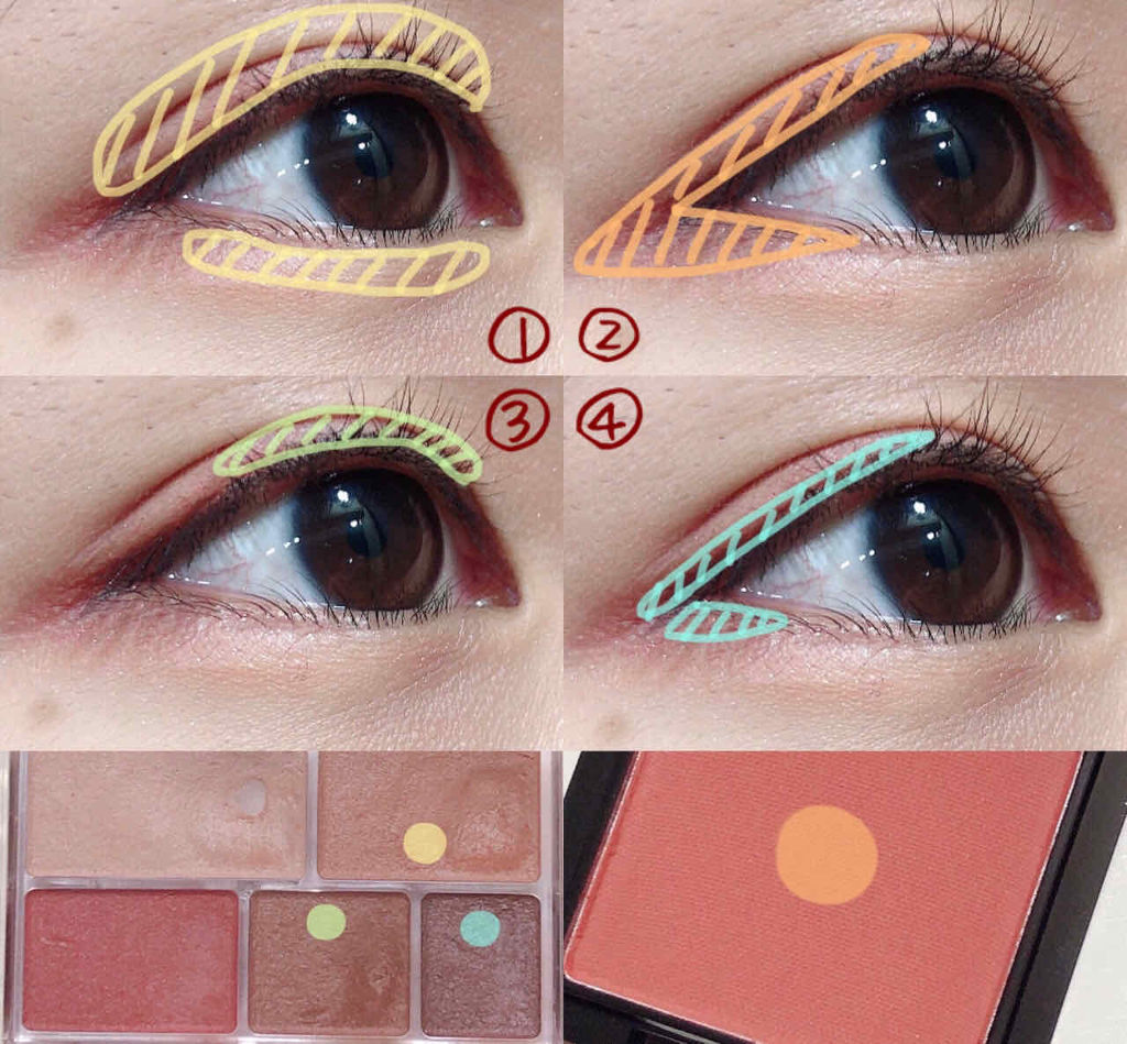 パーフェクトマルチアイズ/キャンメイク/アイシャドウパレットを使ったクチコミ（2枚目）