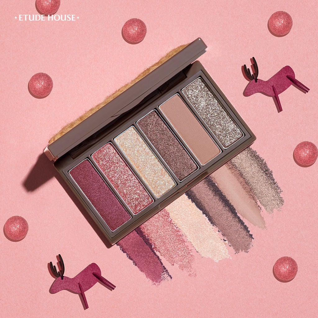 ルドルフ プレイカラー アイシャドウミニ トナカイ/ETUDE/アイシャドウパレットを使ったクチコミ(2枚目)