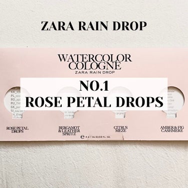 ZARA ZARArainのクチコミ「
“柔らかくピュアな石鹸と花の香り”

WATERCOLOR COLOGNE 
ZARA RA.....」（1枚目）