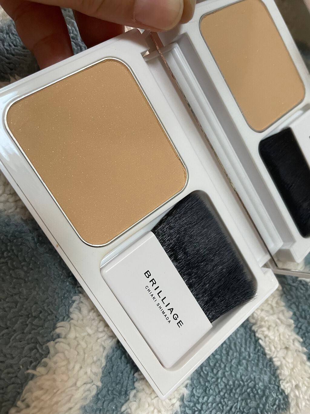 パウダリーファンデーション ソフトシャイニー/ブリリアージュ/パウダーファンデーションを使ったクチコミ(9枚目)