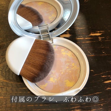 マーブルフェイスパウダーシマー/ONLY MINERALS/プレストパウダーを使ったクチコミ（4枚目）