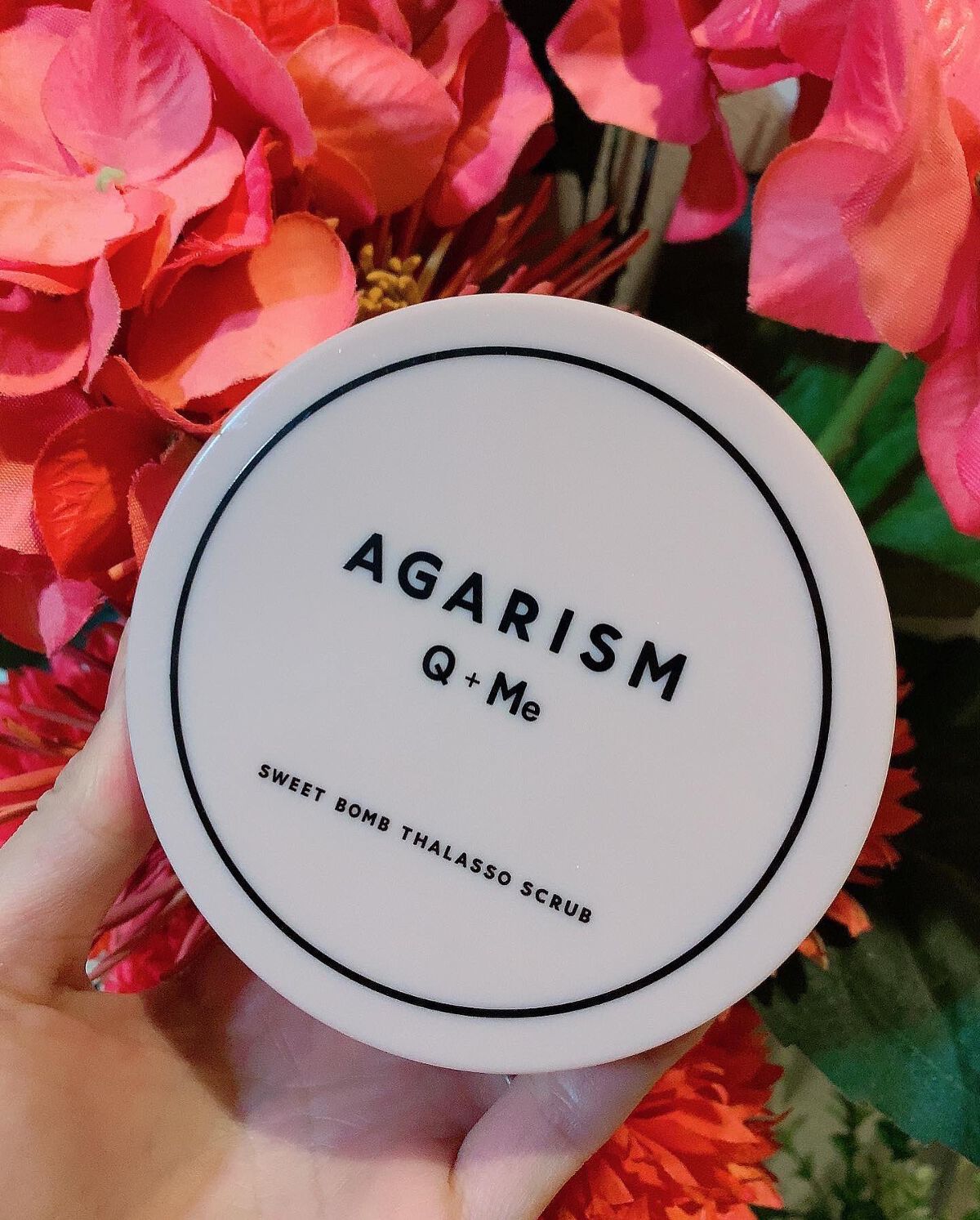 Q+Me スウィート ボム タラソ スクラブ/AGARISM/バストケア・ヒップケアを使ったクチコミ（1枚目）