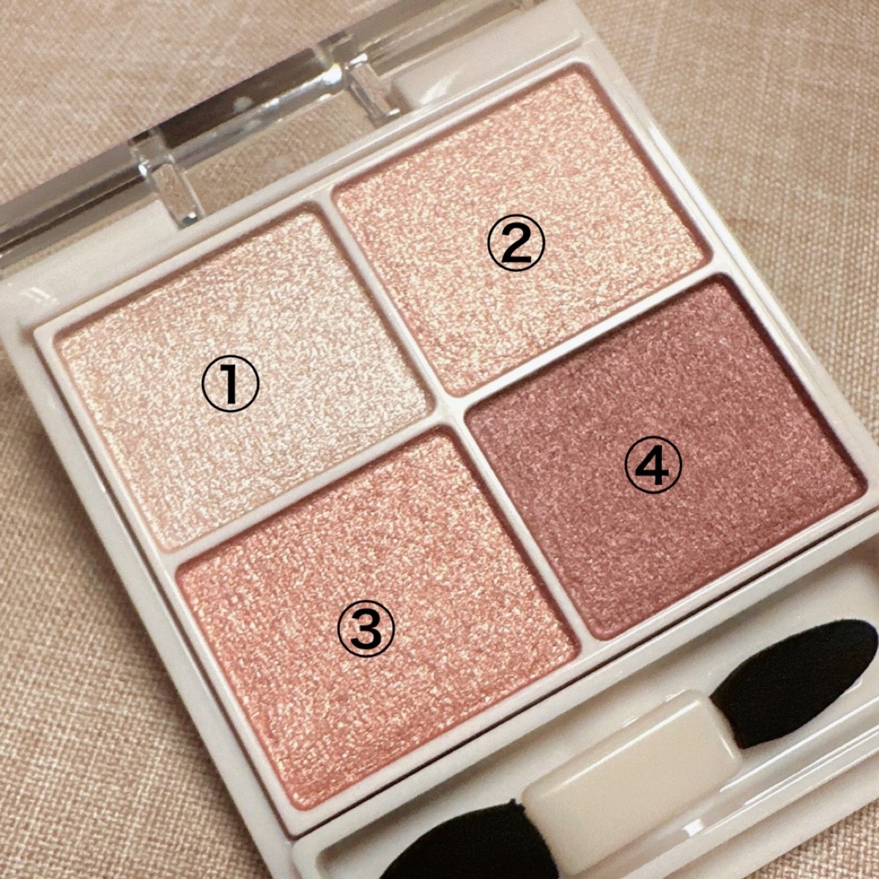 シルキースフレアイズ 10 スウィートラブレター/キャンメイク/アイシャドウパレットを使ったクチコミ（2枚目）