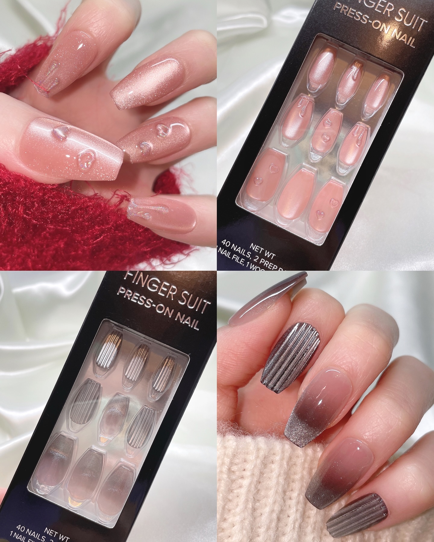 ネイルチップ(シールタイプ) Sugar Pie/FINGER SUIT/ネイルチップ・パーツを使ったクチコミ（1枚目）