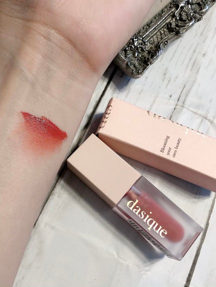 ブラーベルベットティント/dasique/リップティントを使ったクチコミ(3枚目)