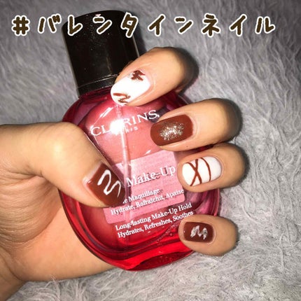 #ネイル,#セルフネイル,#バレンタインネイルのネイルデザイン
