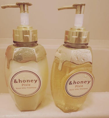 ＆honey ピクシーモイストシルキー　シャンプー1.0/ヘアトリートメント2.0/&honey/シャンプー・コンディショナーを使ったクチコミ（1枚目）