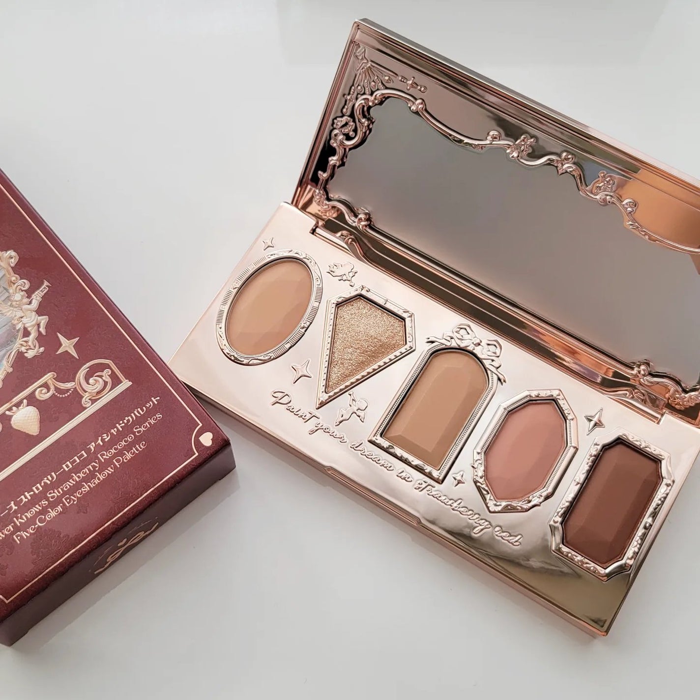 ストロベリーロココ アイシャドウパレット/FlowerKnows/アイシャドウパレットを使ったクチコミ(6枚目)