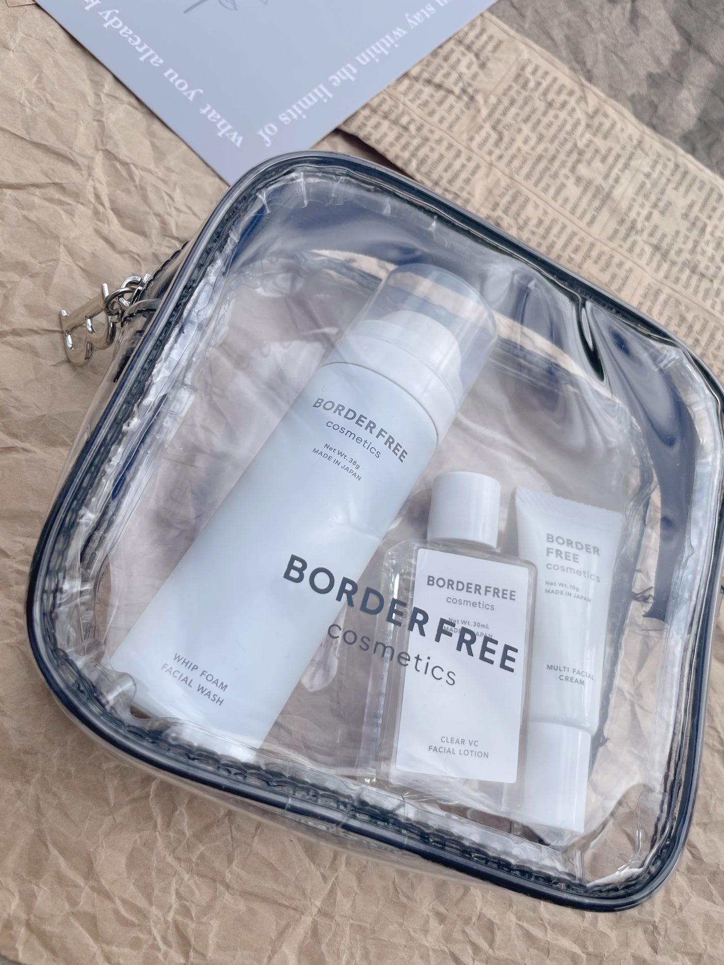 ミニサイズスキンケアセット/BORDER FREE cosmetics/トライアルキットを使ったクチコミ(2枚目)