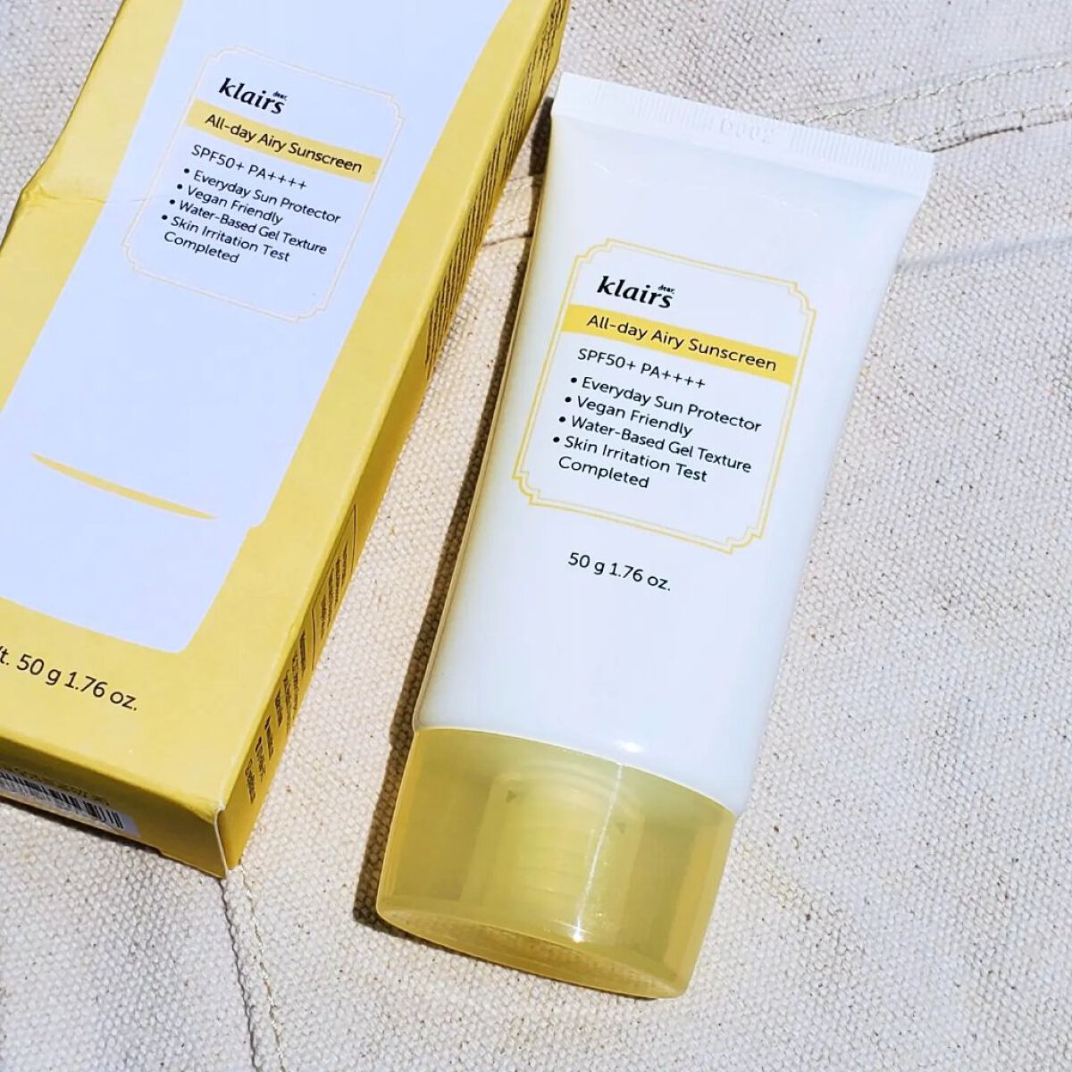 All-day エアリーサンスクリーン50g/Klairs/日焼け止めクリームを使ったクチコミ（2枚目）