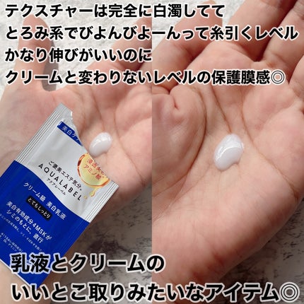 トリートメントミルク(ブライトニング)とてもしっとり/アクアレーベル/乳液を使ったクチコミ(3枚目)
