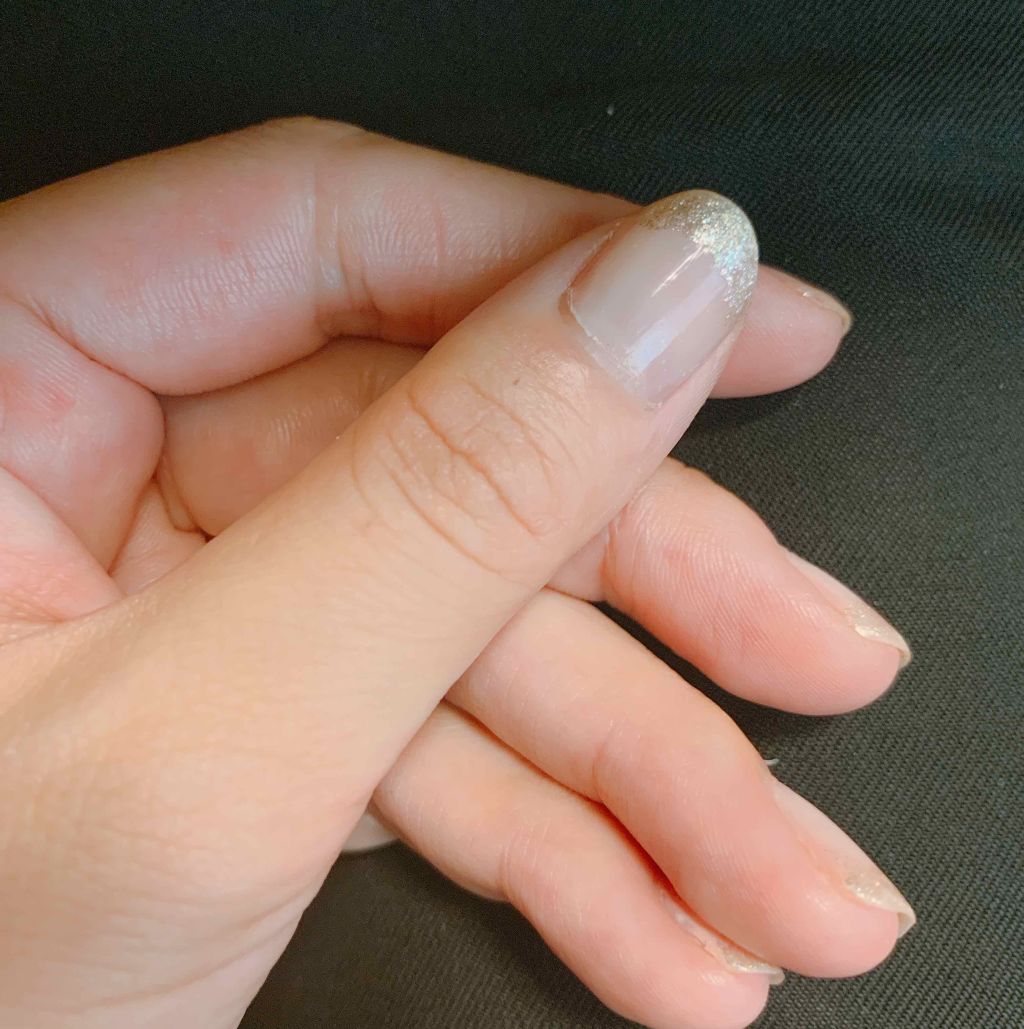 カラフルネイルズ ブラックトップコート/キャンメイク/ネイルトップコートを使ったクチコミ（2枚目）