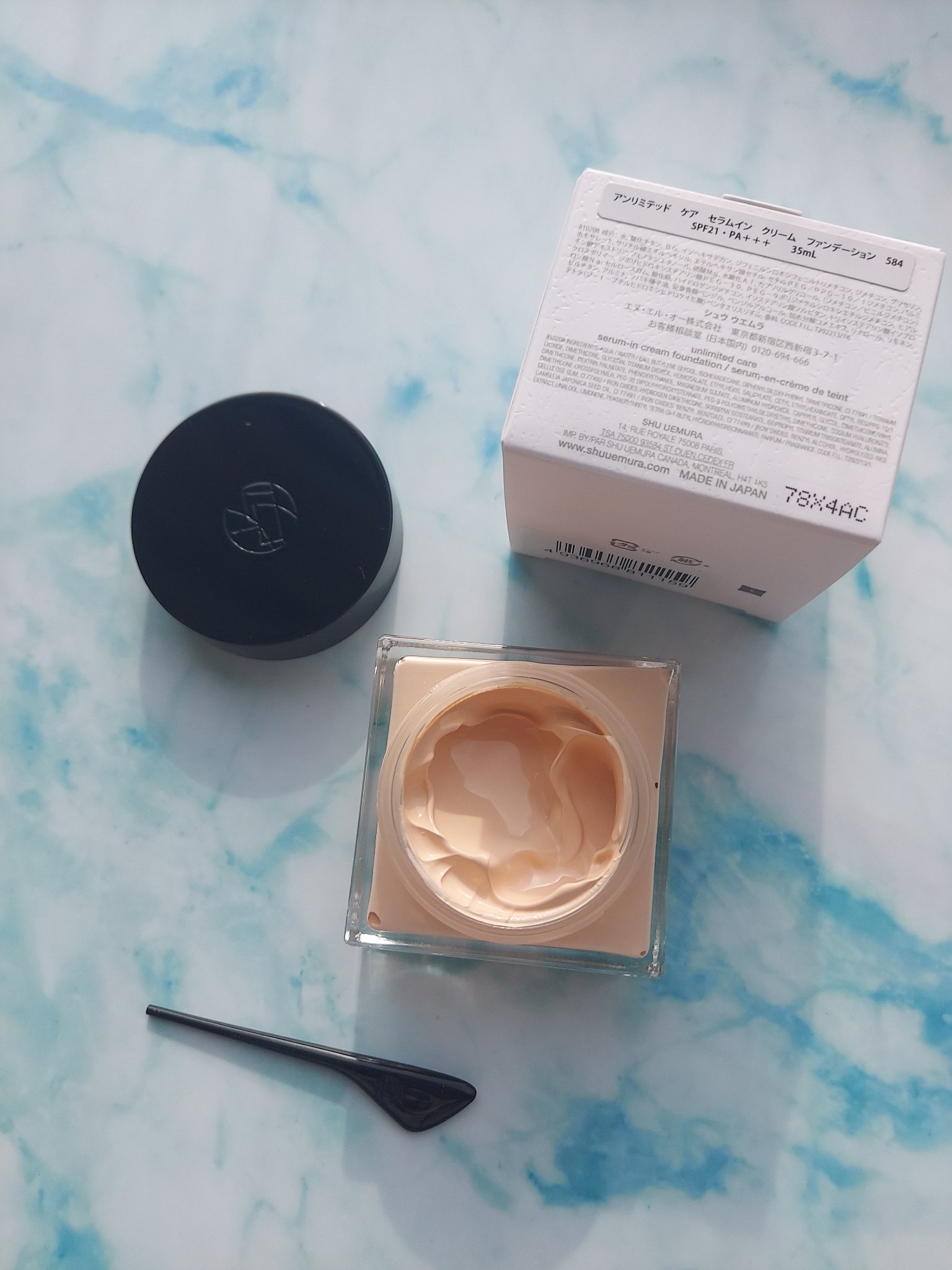 アンリミテッド ケア セラムイン クリーム ファンデーション/shu uemura/クリーム・エマルジョンファンデーションを使ったクチコミ（3枚目）