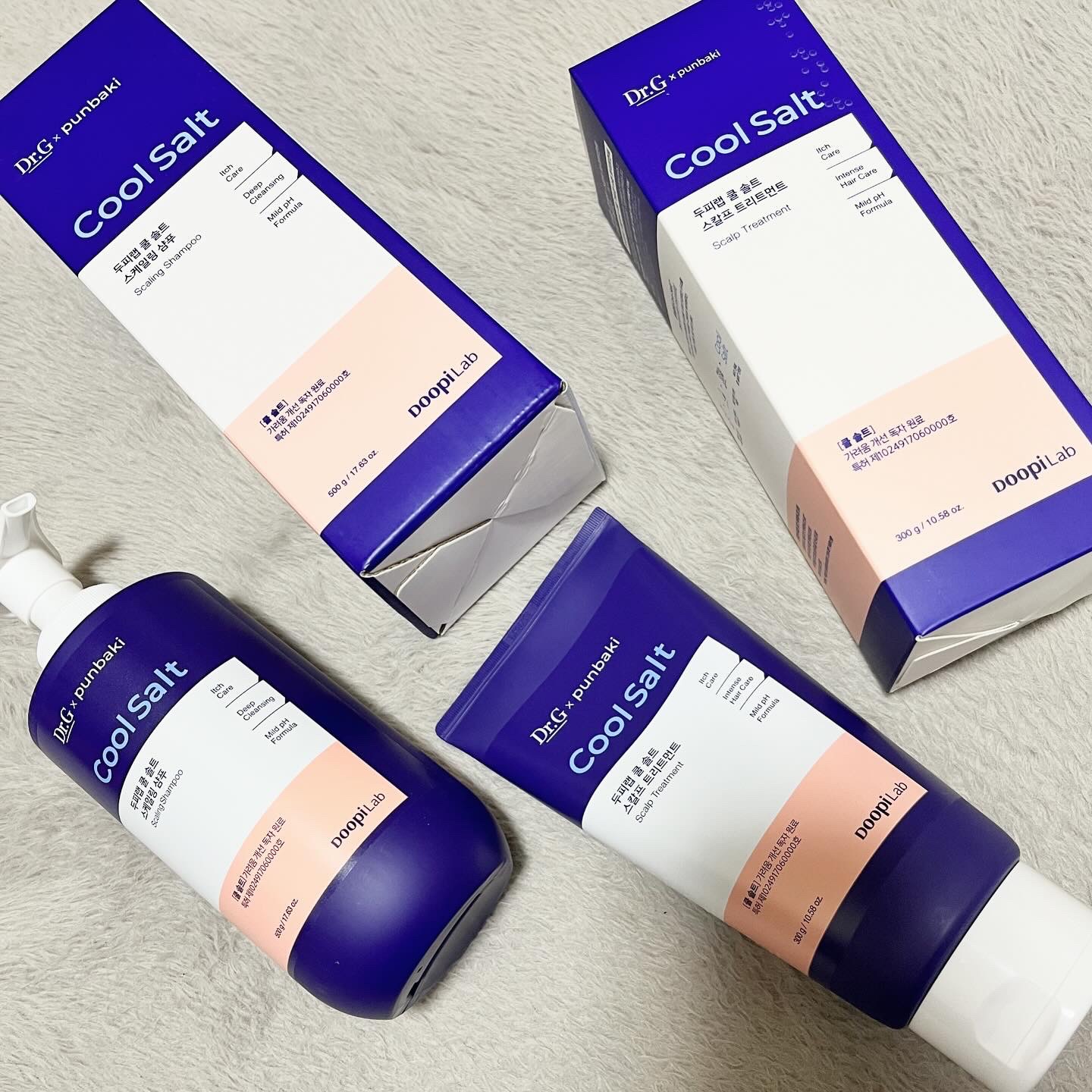 クールソルトスケーリングシャンプー/クールソルトスカルプトリートメント/Dr.G/市販シャンプーを使ったクチコミ（1枚目）