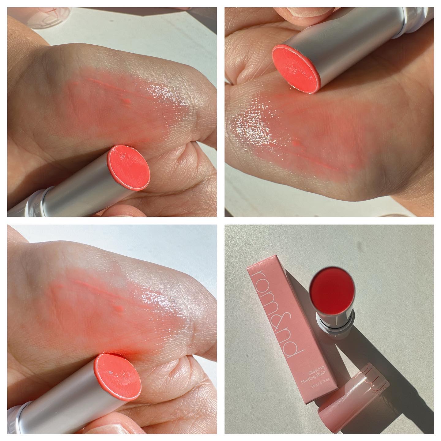 グラスティングメルティングバーム/rom&nd/リップバームを使ったクチコミ（2枚目）