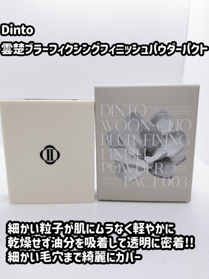 雲楚ブラーフィクシングフィニッシュパウダーパクト /Dinto/プレストパウダーを使ったクチコミ(1枚目)