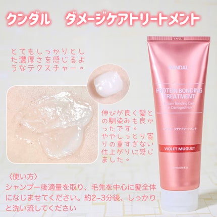 クンダル ダメージケア シャンプー/トリートメント/KUNDAL/市販シャンプーを使ったクチコミ(3枚目)