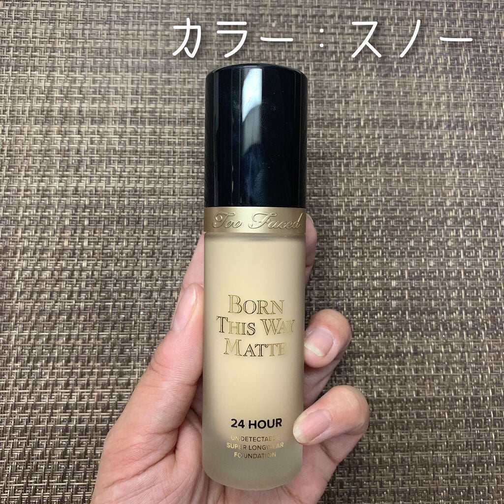 ボーン ディス ウェイ アンディテクタブル 24H マット ファンデーション/Too Faced/リキッドファンデーションを使ったクチコミ(2枚目)