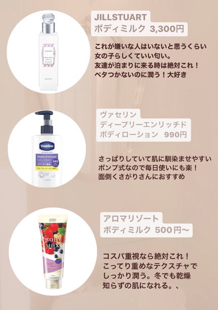 ジルスチュアート ボディミルク/JILL STUART/ボディミルクを使ったクチコミ(2枚目)