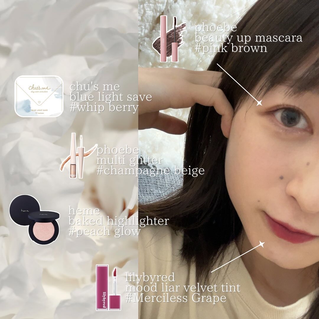 ベイクドハイライター ピーチグロウ/heme/パウダーハイライトを使ったクチコミ（1枚目）