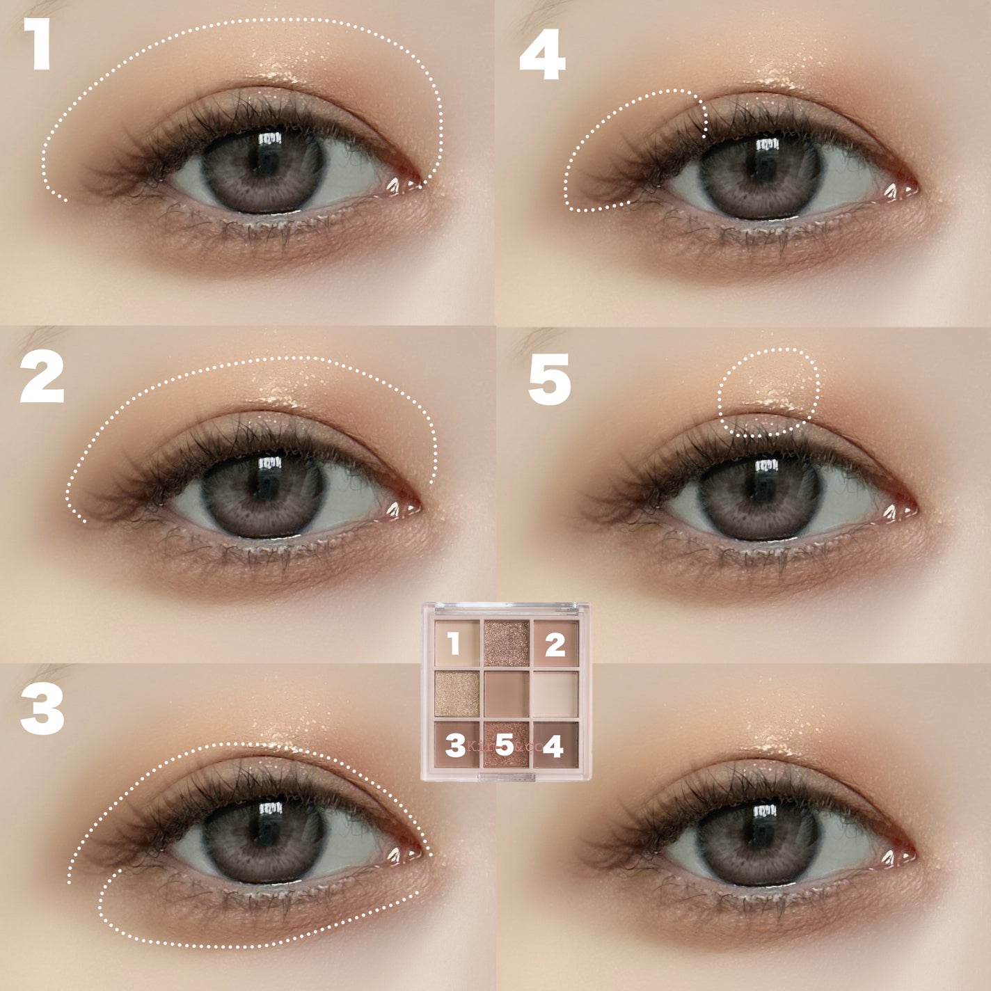 アイシャドウパレット/Kirei&co./アイシャドウパレットを使ったクチコミ(2枚目)