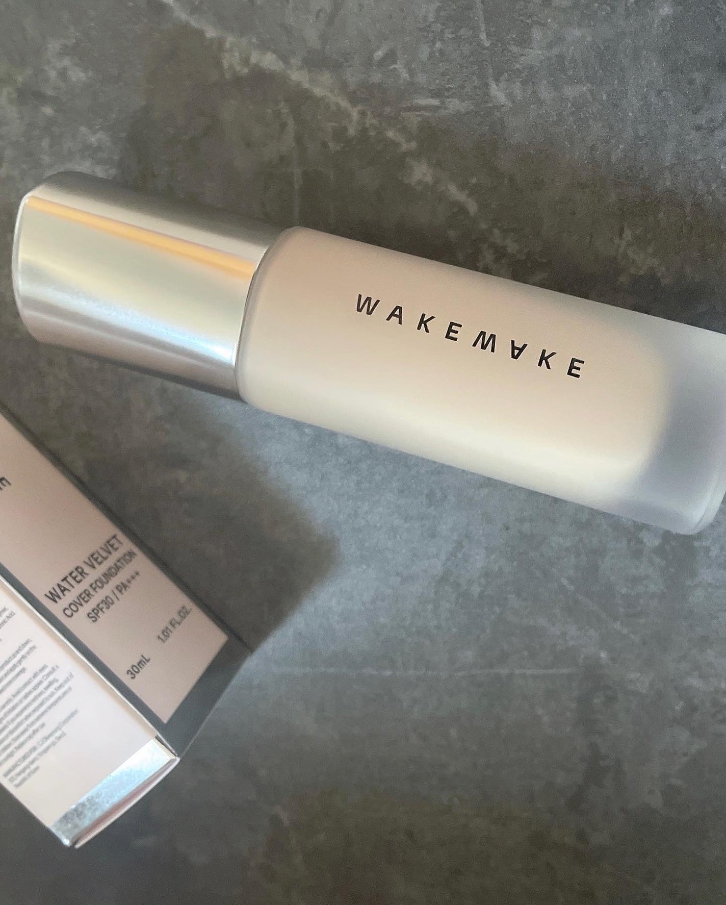 ウォーターベルベットカバーファンデーション/wakemake/リキッドファンデーションを使ったクチコミ(1枚目)