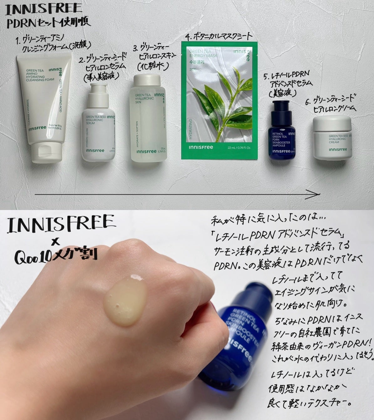 レチノール PDRN アドバンスド セラム/innisfree/美容液を使ったクチコミ(1枚目)