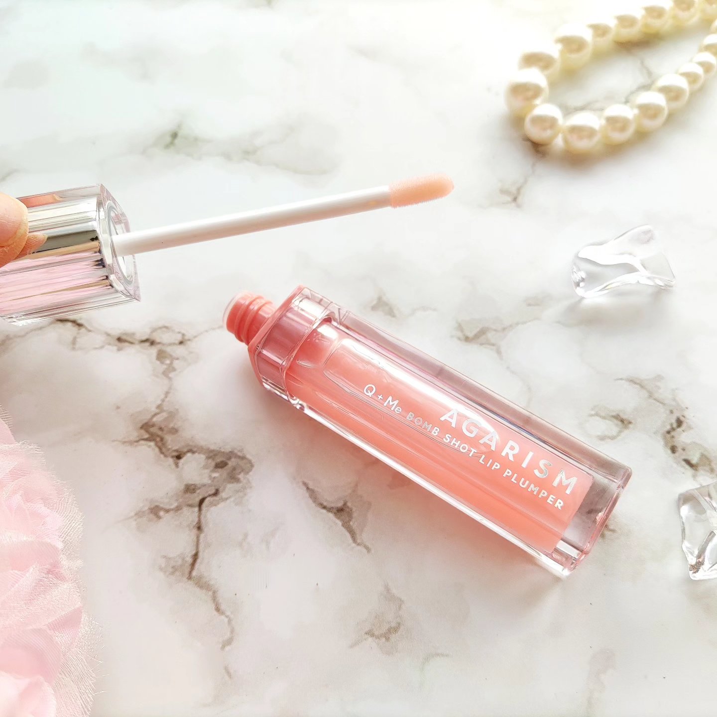 キューミ―ボムショットリッププランパー/AGARISM/リッププランパーを使ったクチコミ（2枚目）