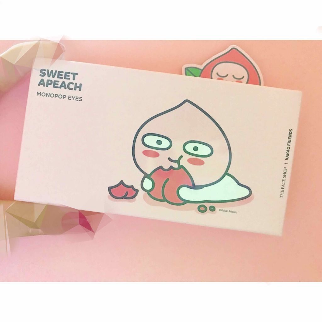 モノポップ アイズ スウィート ア ピーチ エディション- カカオ・フレンズ/THE FACE SHOP/アイシャドウパレットを使ったクチコミ(4枚目)
