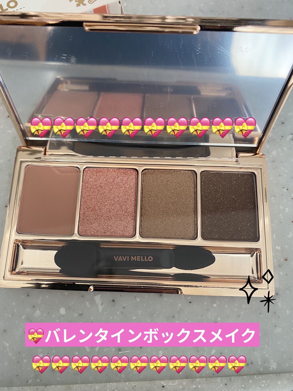 ハートウィンドウリップティントベルベットタイプ/VAVI MELLO/口紅を使ったクチコミ（2枚目）