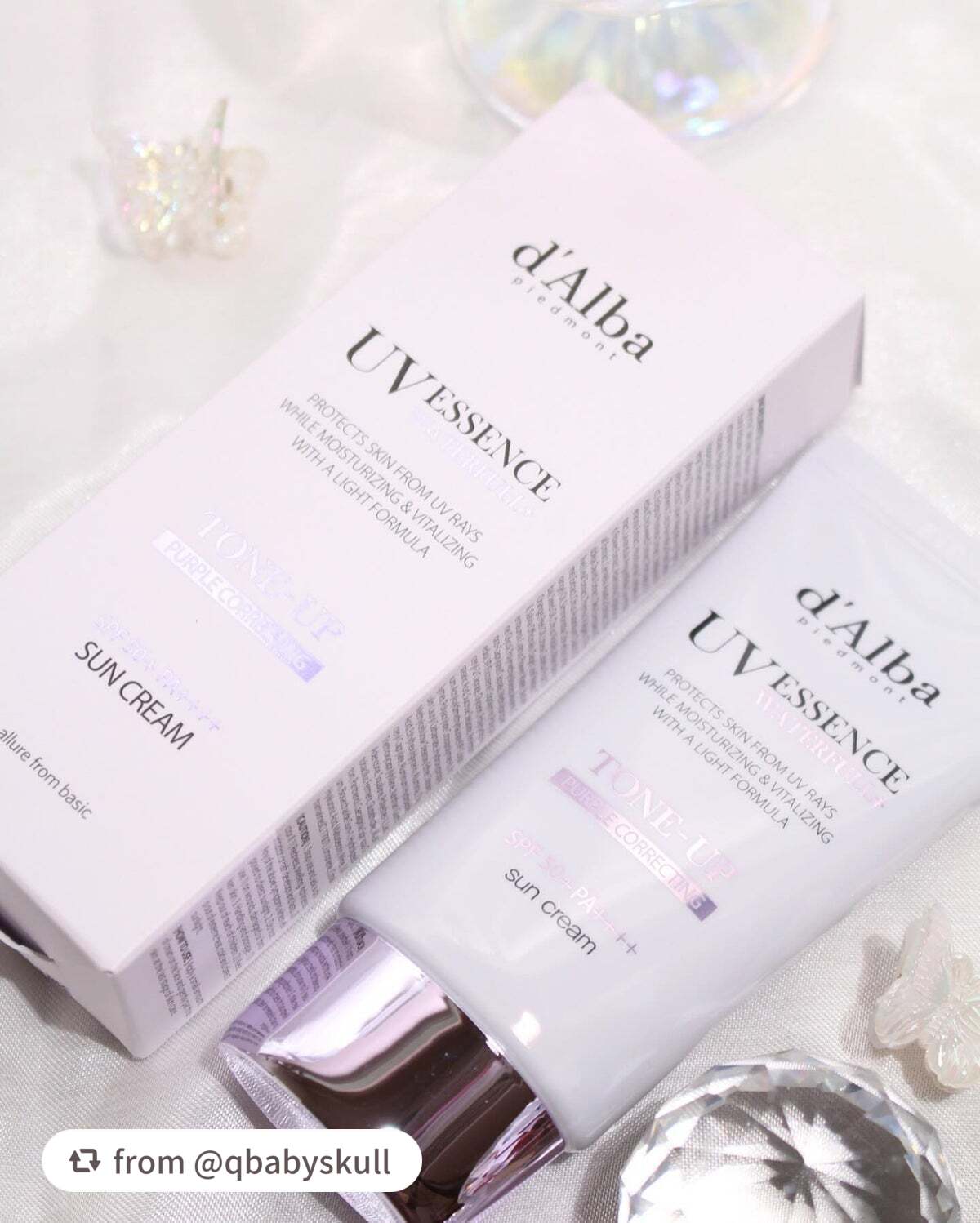 ダルバ ウォータフル トーンアップ サンクリーム(パープル)/ダルバ/日焼け止めクリームを使ったクチコミ(5枚目)