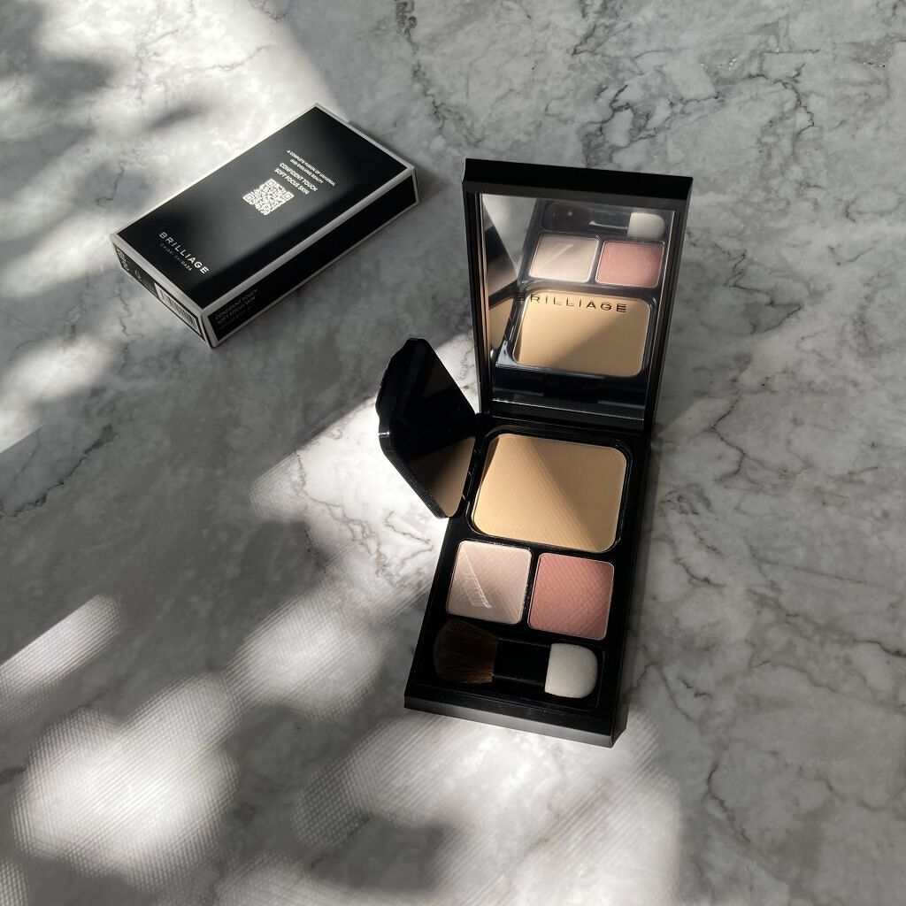 コンフィデントタッチ ソフトフォーカススキン ミディアムベージュ40/ブリリアージュ/パウダーファンデーションを使ったクチコミ（1枚目）