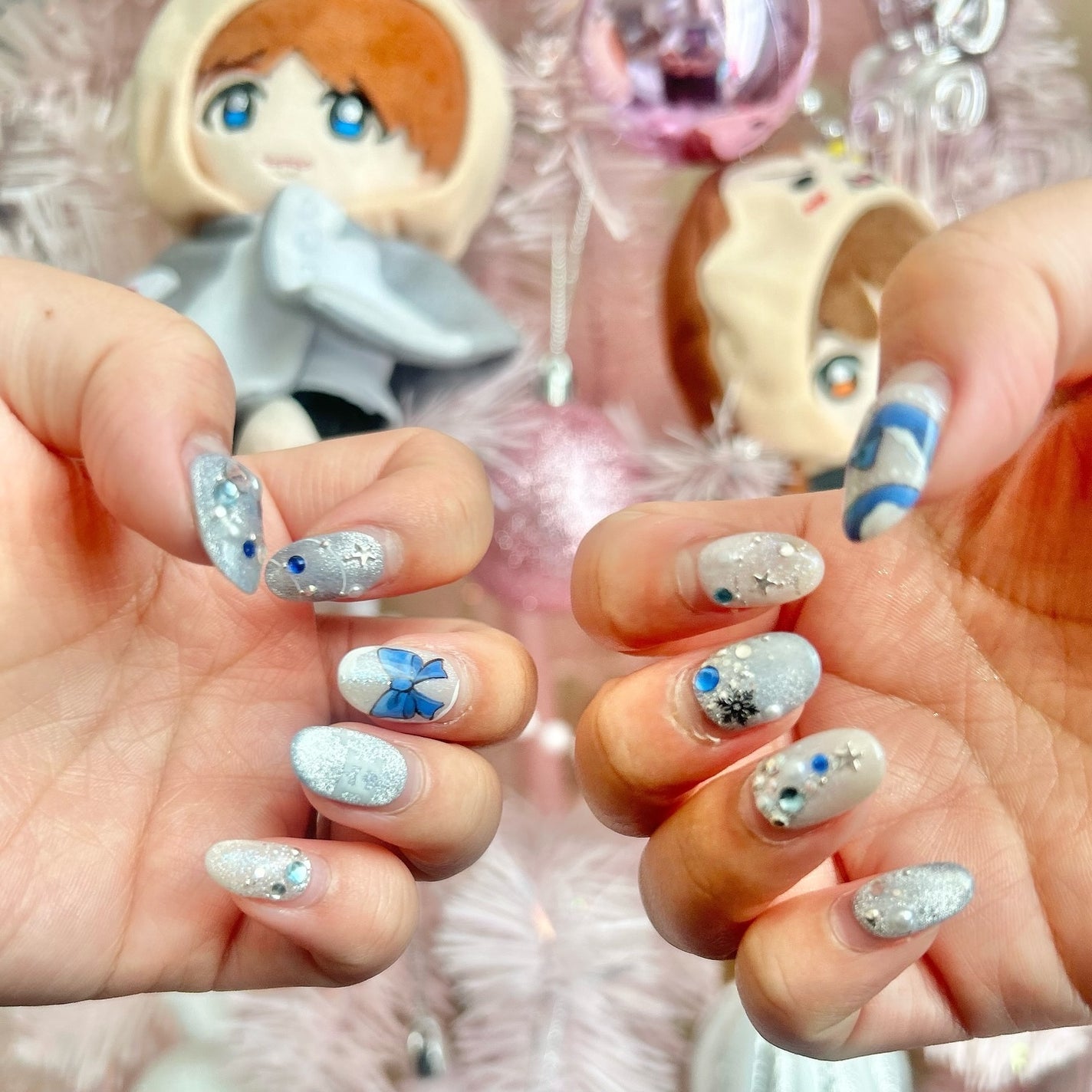 𝙼𝚒𝙺𝚒𝚝𝚝𝚢🧸💓む on LIPS 「・もたもたしてたらどんどん詰め伸びてそろそろ外す日が😭笑冬⛄️..」(1枚目)