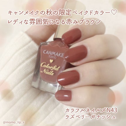 カラフルネイルズ/キャンメイク/マニキュアを使ったクチコミ(1枚目)