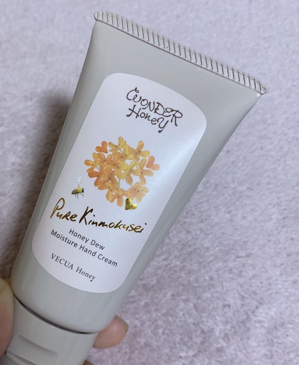 ワンダーハニー とろとろハンドクリーム ピュアキンモクセイ/VECUA Honey/ハンドクリームを使ったクチコミ（1枚目）