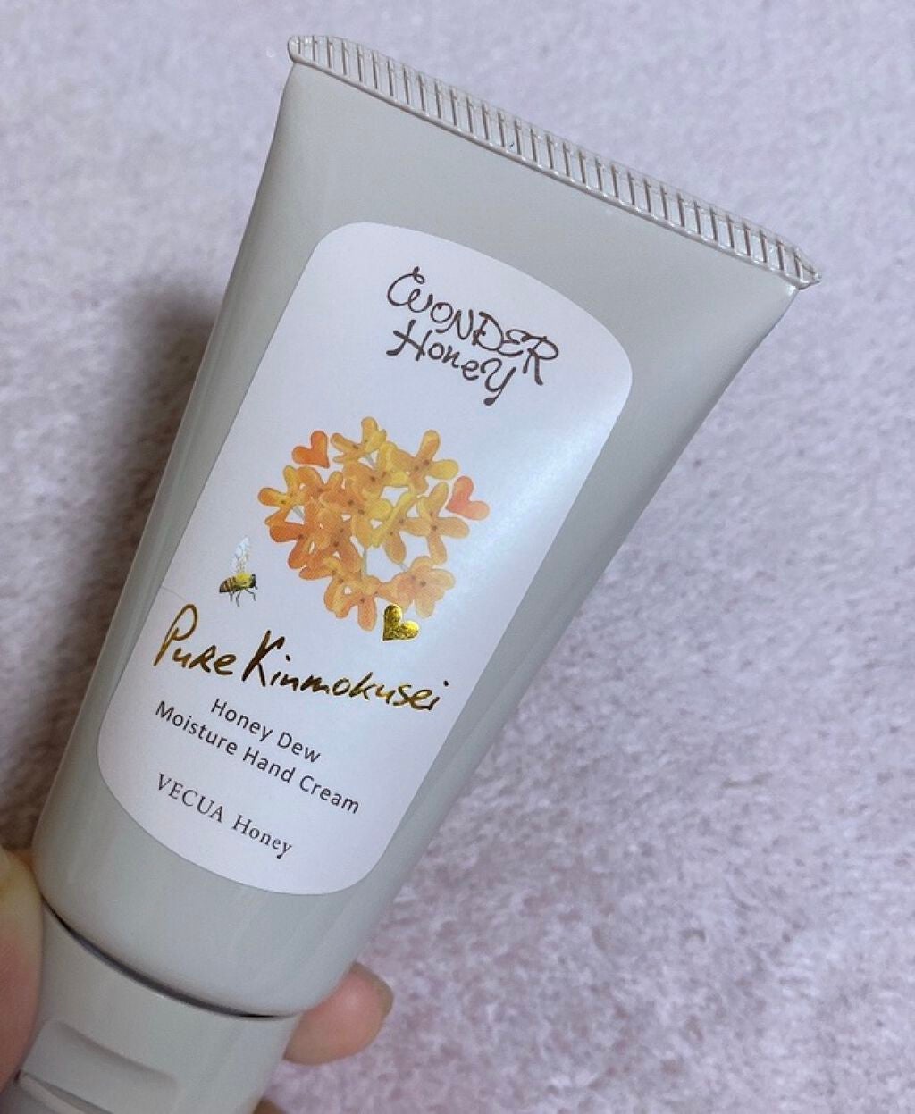 ワンダーハニー とろとろハンドクリーム ピュアキンモクセイ/VECUA Honey/ハンドクリームを使ったクチコミ(1枚目)