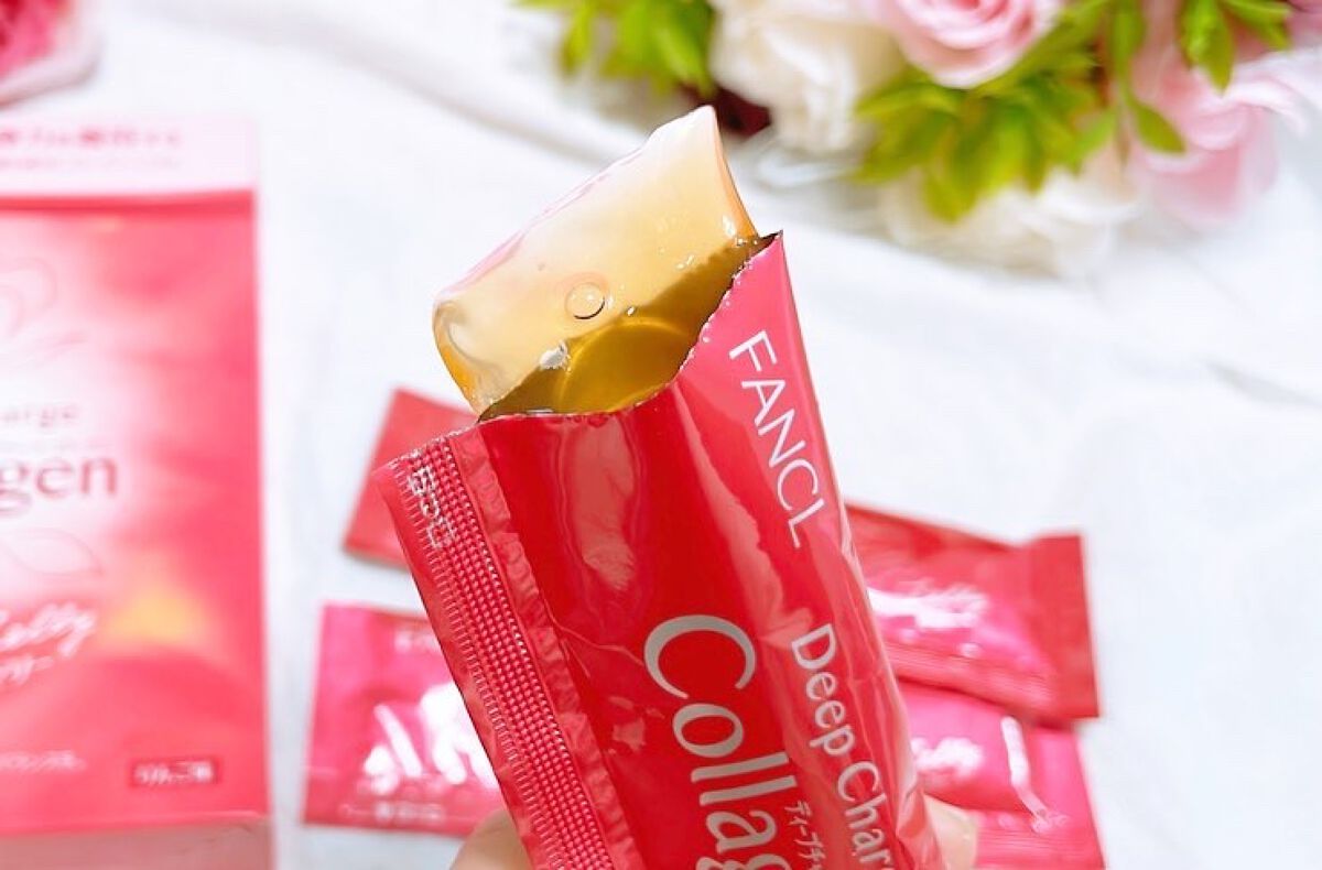 ディープチャージ  コラーゲン スティックゼリー/ファンケル/美容サプリメントを使ったクチコミ（2枚目）