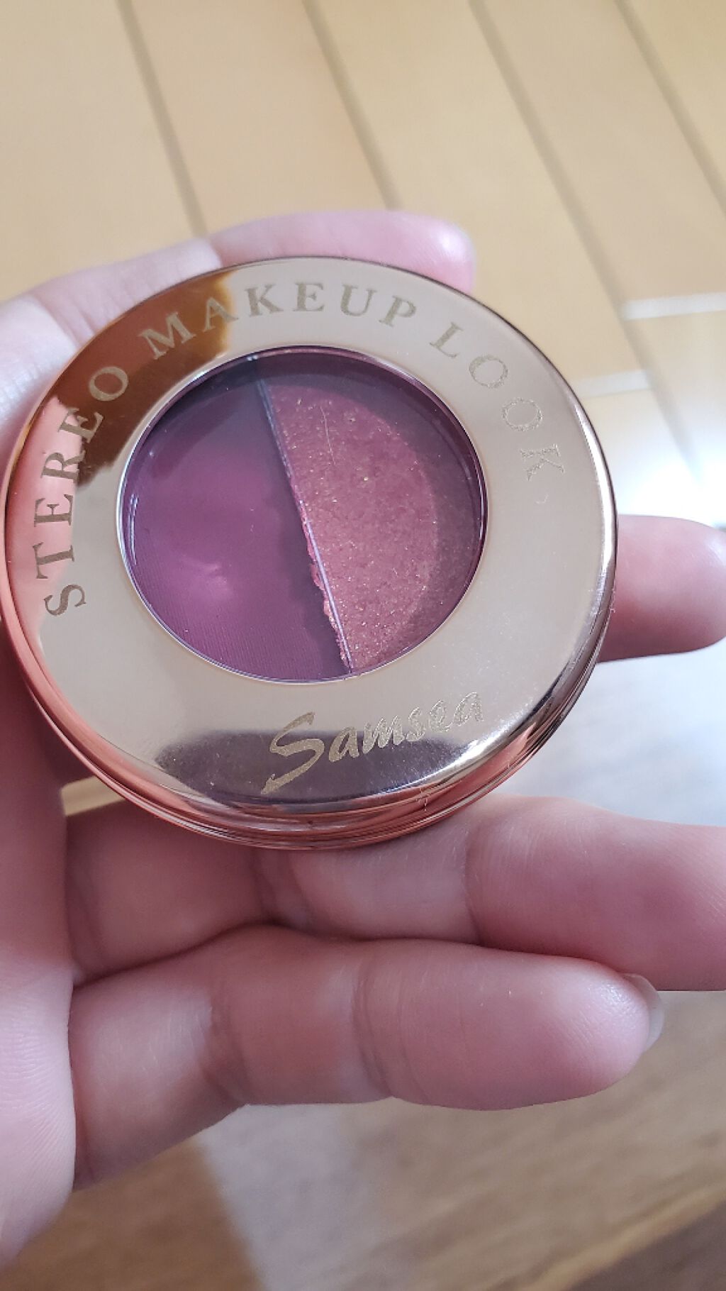 ポータブル2色アイシャドウコンパクト/PEONYELF/アイシャドウパレットを使ったクチコミ（2枚目）