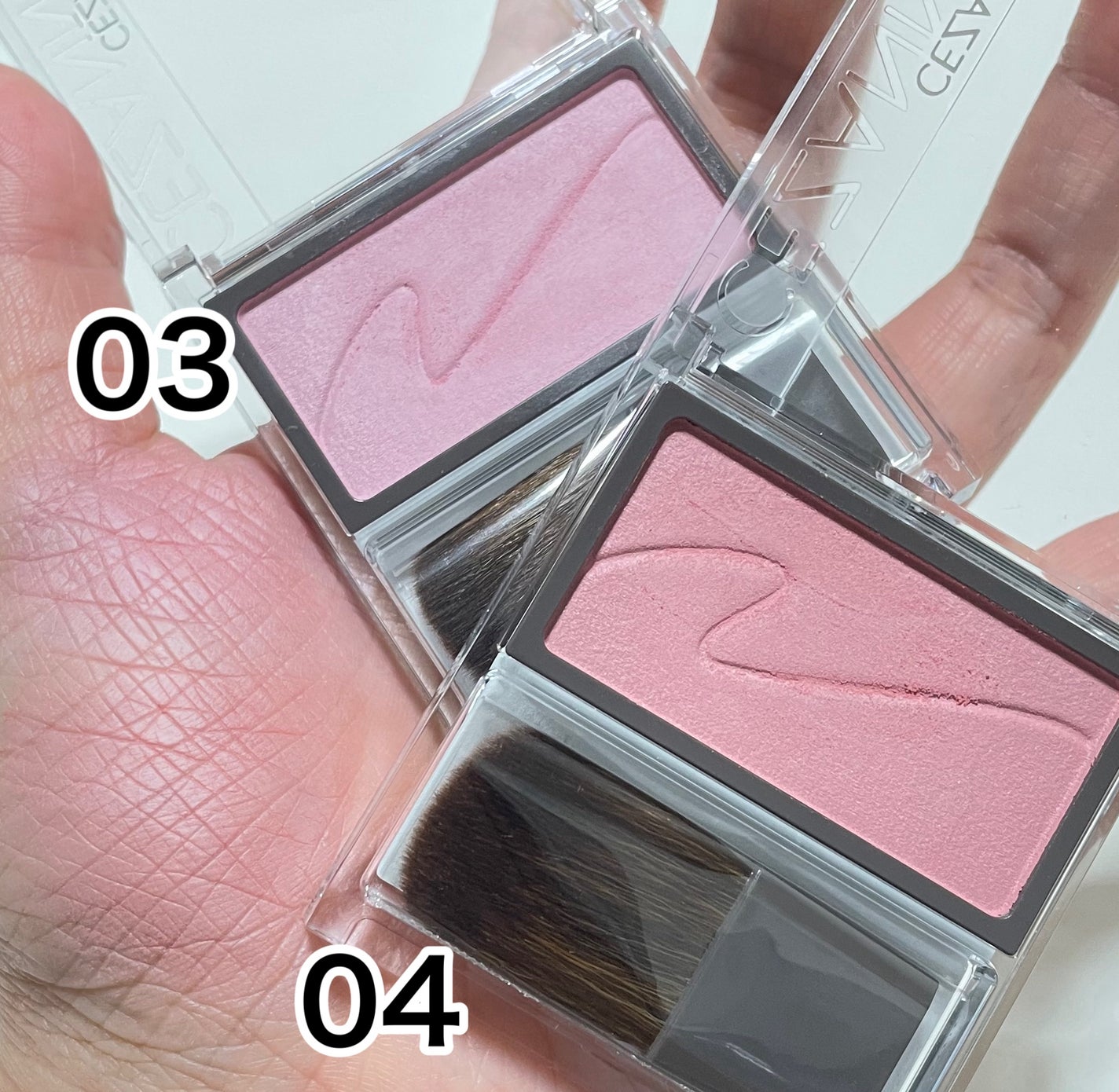 チークブラッシュ/CEZANNE/パウダーチークを使ったクチコミ(2枚目)