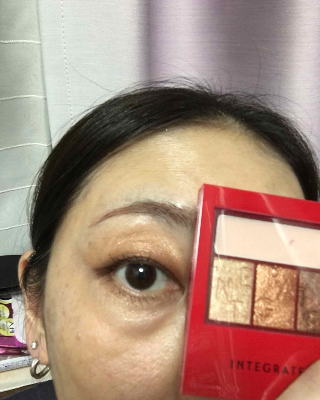 アクセントカラーアイズ CC/インテグレート/アイシャドウパレットを使ったクチコミ（1枚目）
