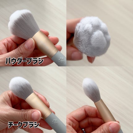 SIXPLUS メイクブラシ5本セット ハートペット/SIXPLUS/メイクブラシを使ったクチコミ(4枚目)