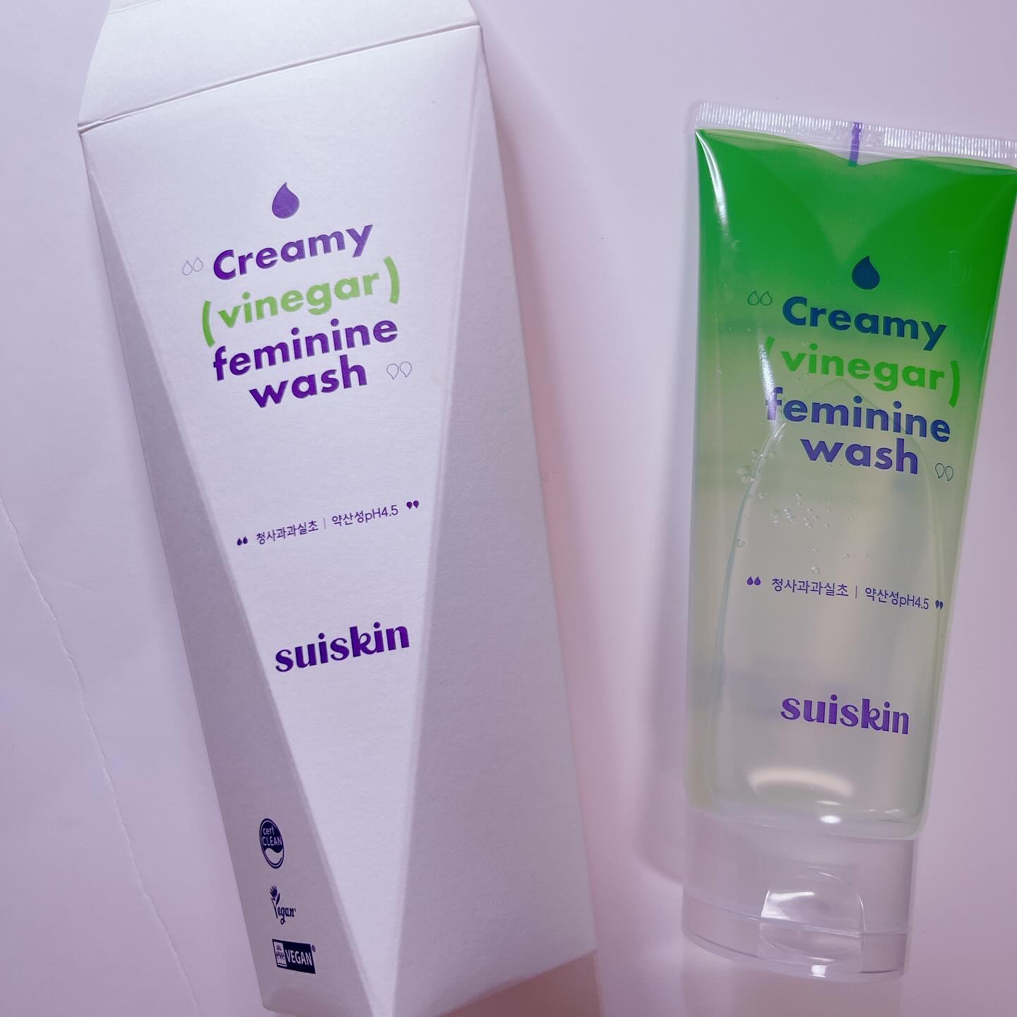 クリーミービネガーフェミニンウォッシュ/suiskin/ボディソープを使ったクチコミ（1枚目）