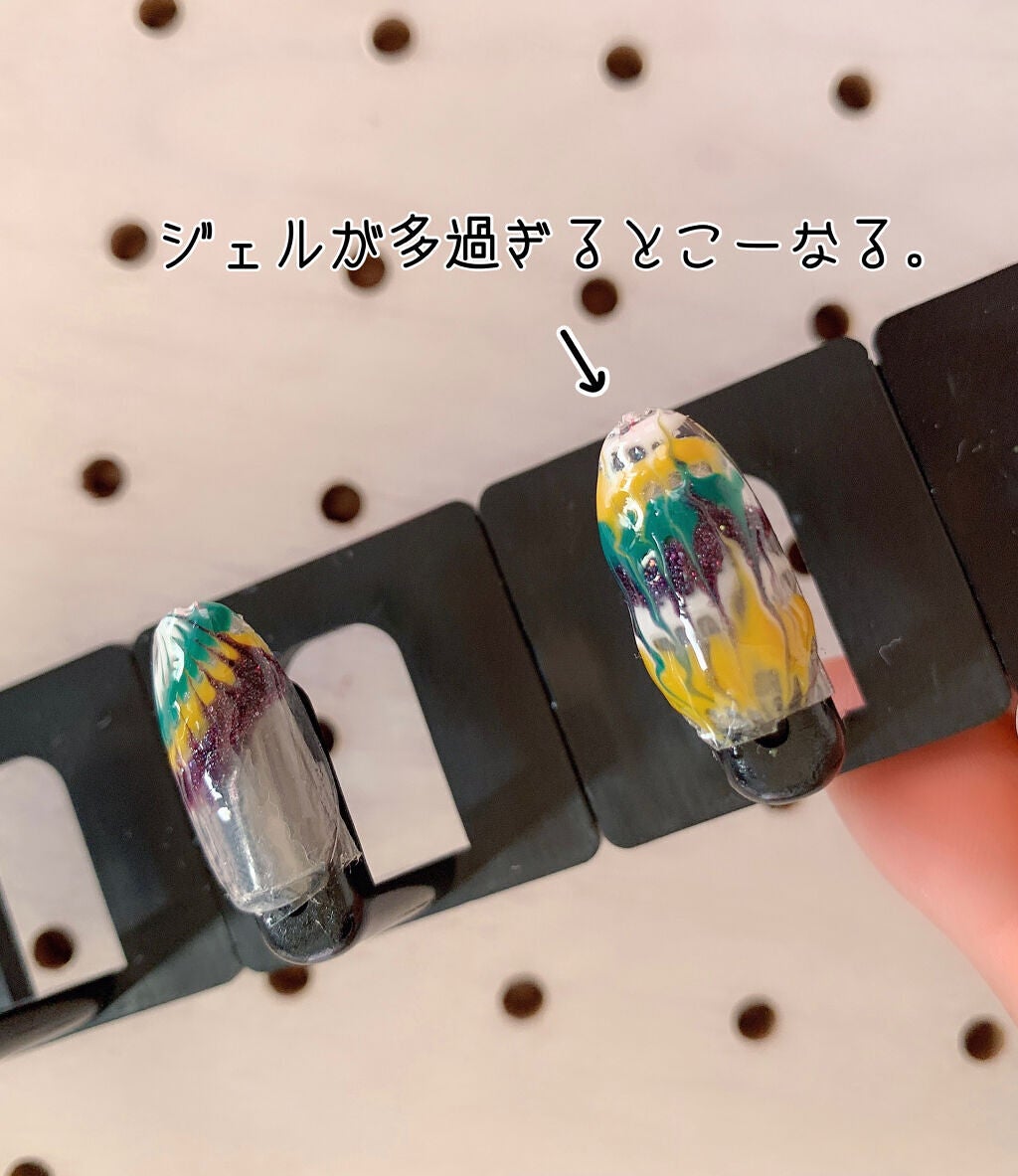 ジェルネイル(ライト対応)/セリア/ジェルネイルを使ったクチコミ(3枚目)